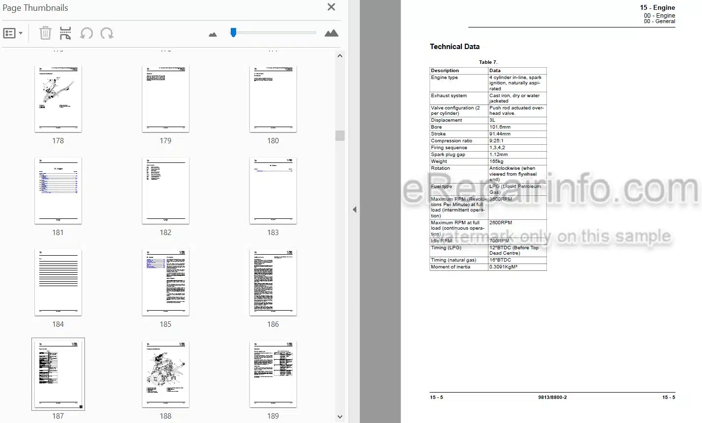 Photo 3 - JCB TLT25G TLT30G Teletruk Service Manual Telescopic Handler 9813-8800