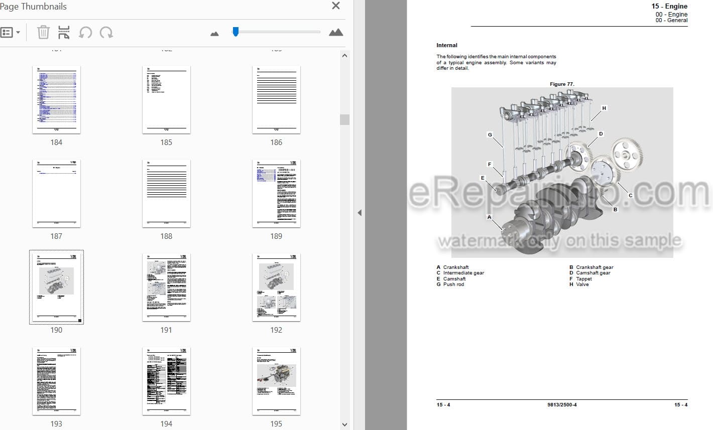 Photo 3 - JCB TLT30D High Lift TLT35D TLT35D 4X4 Teletruck Service Manual Telescopic Handler 9813-2500