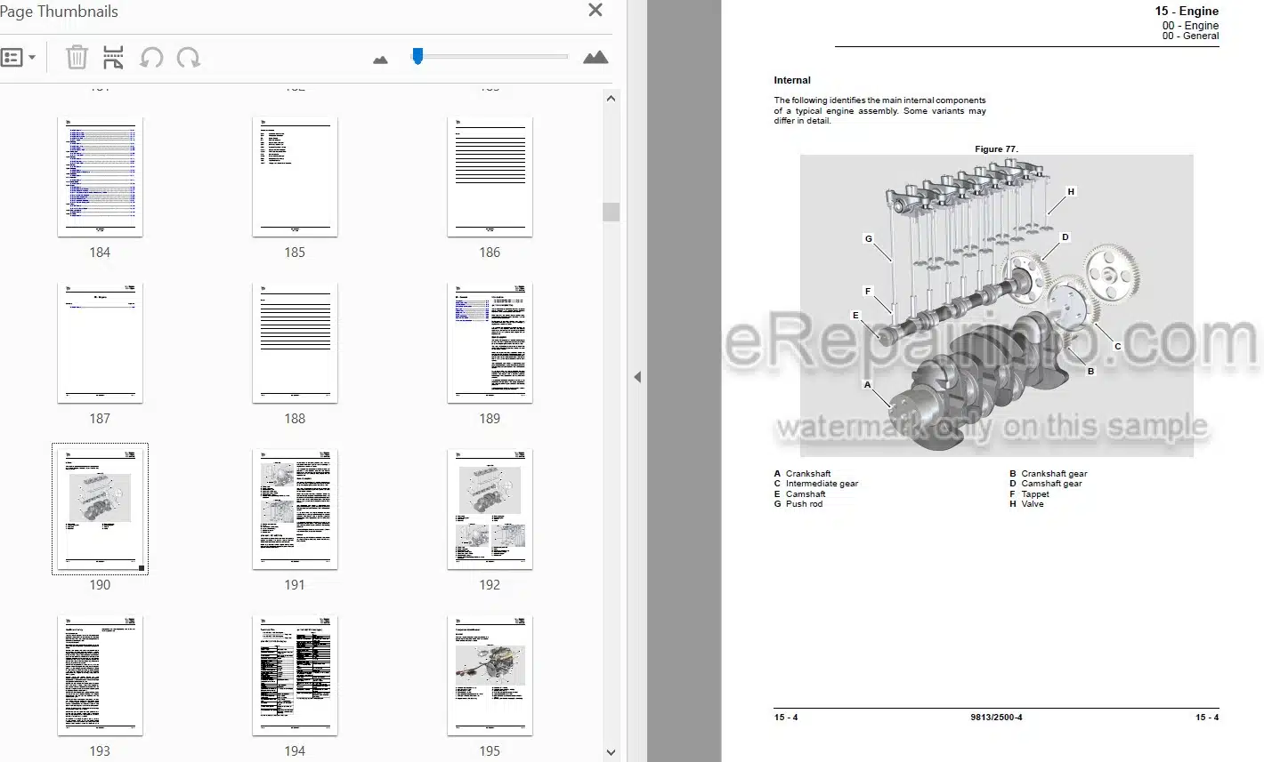 Photo 3 - JCB TLT30D High Lift TLT35D TLT35D 4X4 Teletruck Service Manual Telescopic Handler 9813-2500