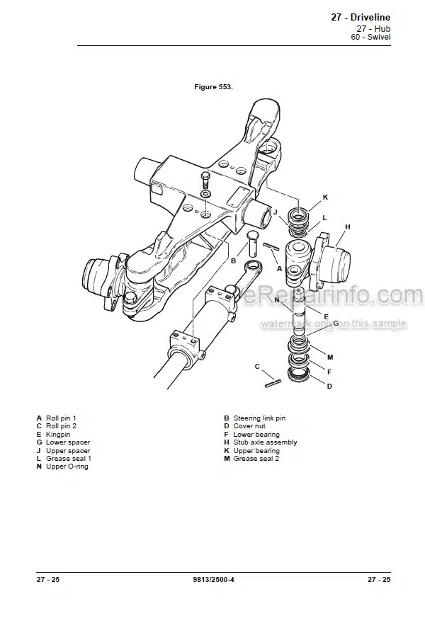 Photo 6 - JCB TLT30D High Lift TLT35D TLT35D 4X4 Teletruck Service Manual Telescopic Handler 9813-2500