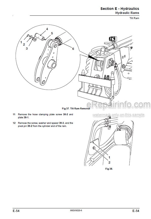 Photo 2 - JCB TM310 TM310S TM310WM TM320 Service Manual Telescopic Wheel Loader 9803-9520