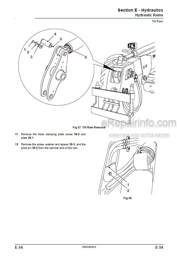 Photo 4 - JCB TM310 TM310S TM310WM TM320 Service Manual Telescopic Wheel Loader 9803-9520
