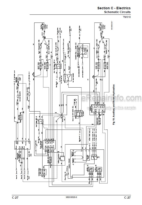 Photo 3 - JCB TM310 TM310S TM310WM TM320 Service Manual Telescopic Wheel Loader 9803-9520