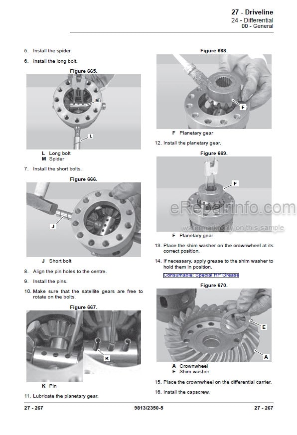 Photo 8 - JCB TM310 TM310S TM310WM TM320 Service Manual Telescopic Wheel Loader 9803-9520