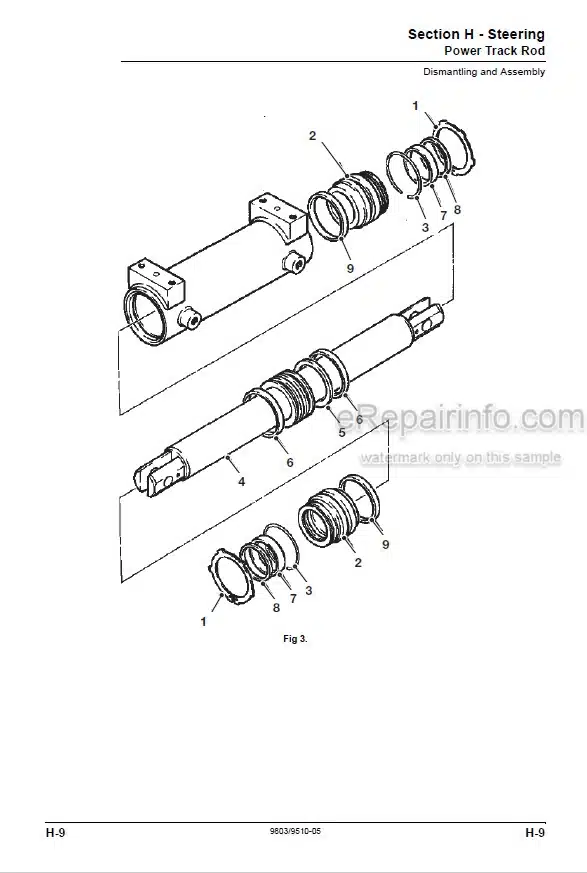 Photo 3 - JCB Teletruk Service Manual Telescopic Handler 9803-9510