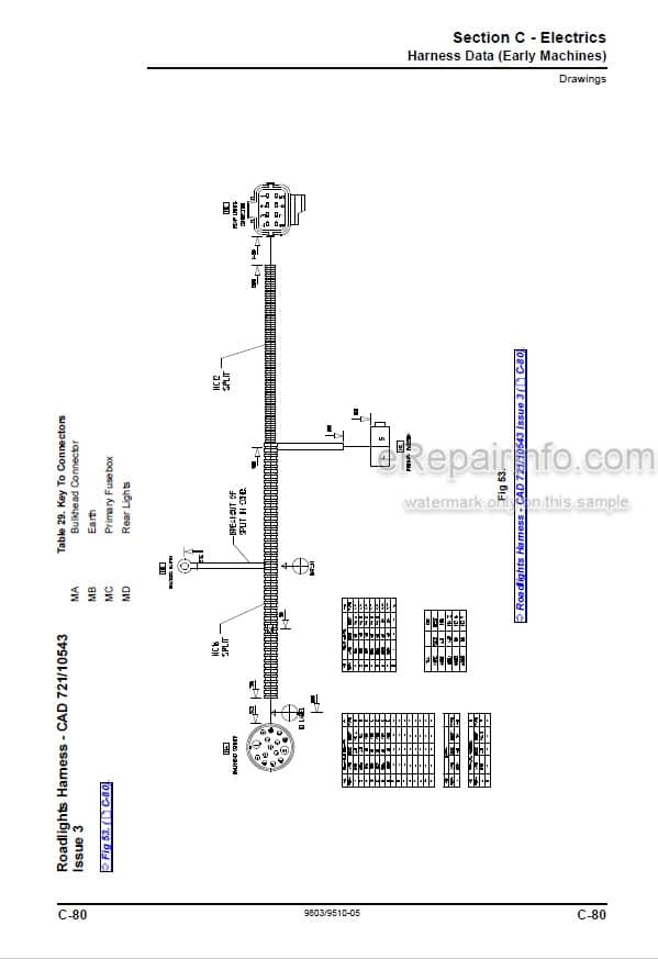 Photo 6 - JCB Teletruk Service Manual Telescopic Handler 9803-9510