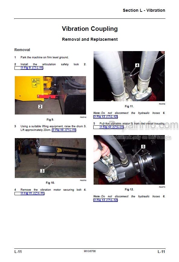 Photo 1 - JCB VM115 Tier III Service Manual Single Drum Roller 9813-0700