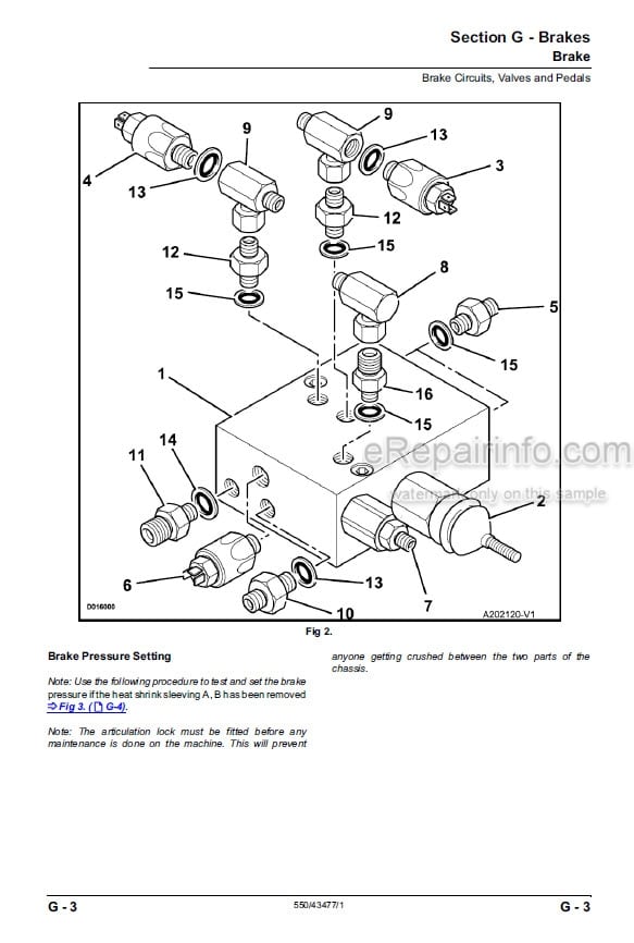 Photo 3 - JCB WLS 432ZX Service Manual Wheel Loader 550-43477