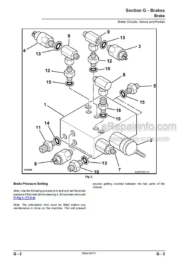 Photo 3 - JCB WLS 432ZX Service Manual Wheel Loader 550-43477
