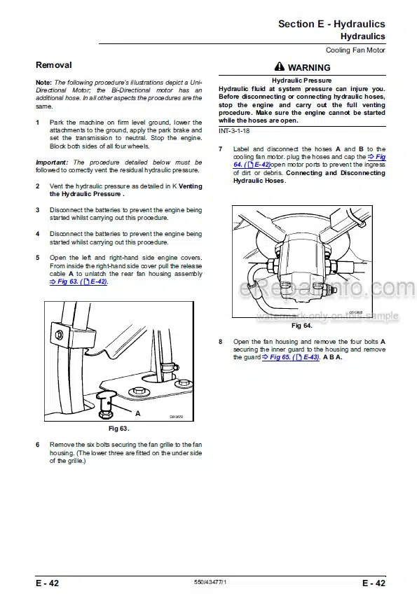 Photo 6 - JCB WLS 432ZX Service Manual Wheel Loader 550-43477