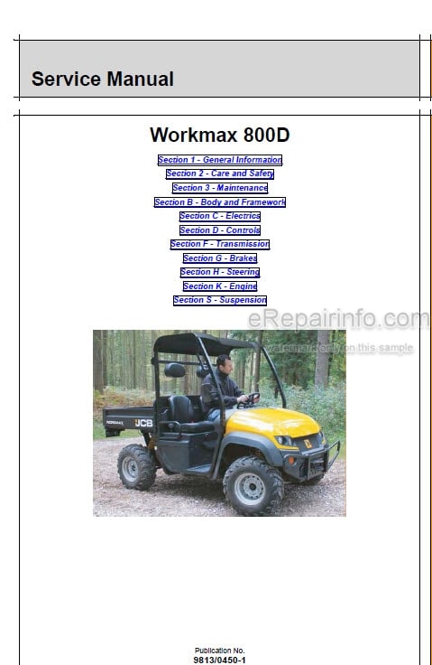 Photo 5 - JCB Workmax 800D Service Manual Machine 9813-0450