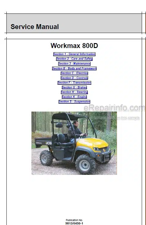 Photo 5 - JCB Workmax 800D Service Manual Machine 9813-0450