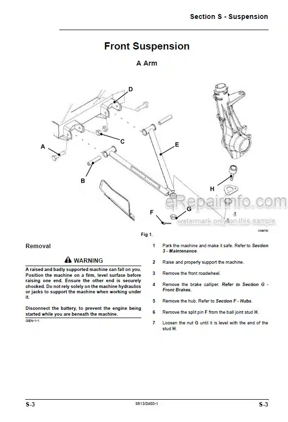Photo 3 - JCB Workmax 800D Service Manual Machine 9813-0450