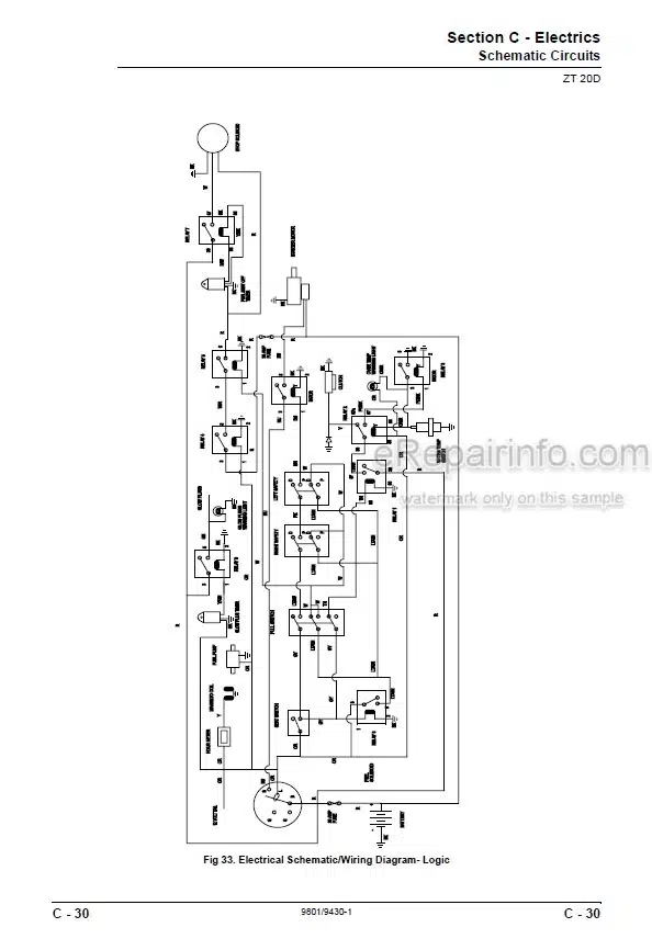 Photo 3 - JCB ZT20D Service Manual Mower 9803-9430