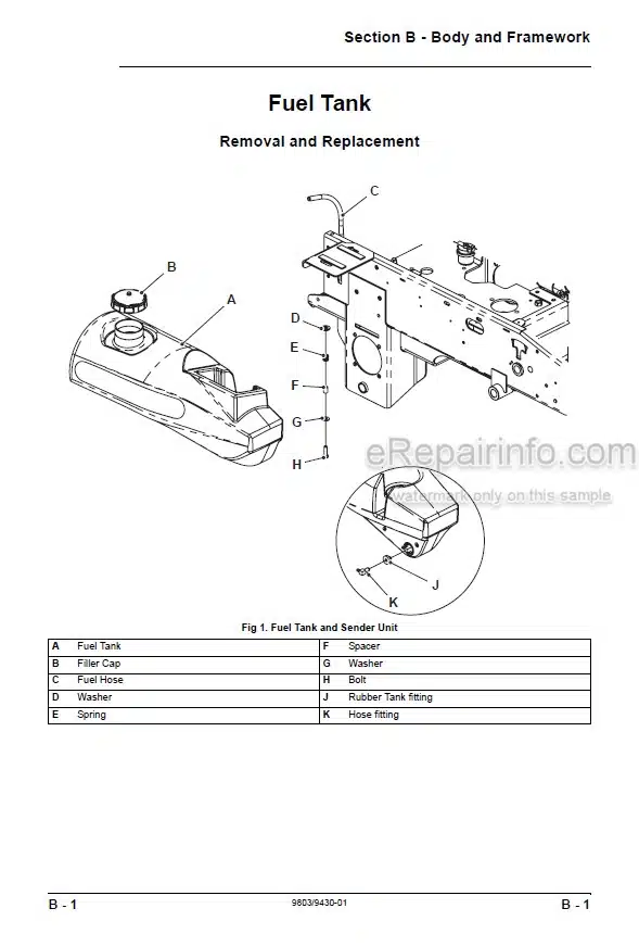 Photo 6 - JCB ZT20D Service Manual Mower 9803-9430