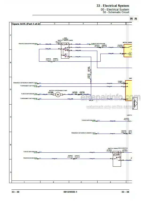 Photo 5 - JSB JS145W JS160W JS20MH Service Manual Wheel Excavator 9813-9550