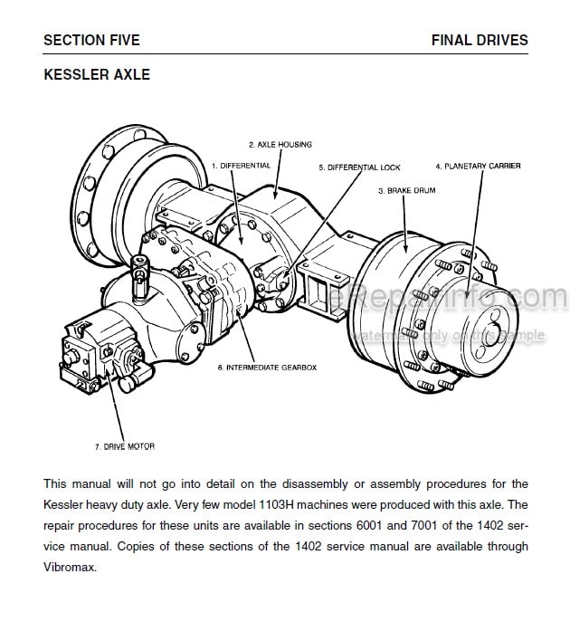 Photo 12 - Vibromax 1103 Service Manual Single Drum Roller SM90001