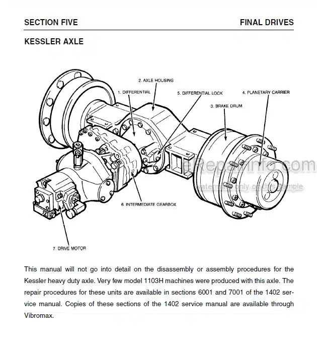 Photo 12 - Vibromax 1103 Service Manual Single Drum Roller SM90001