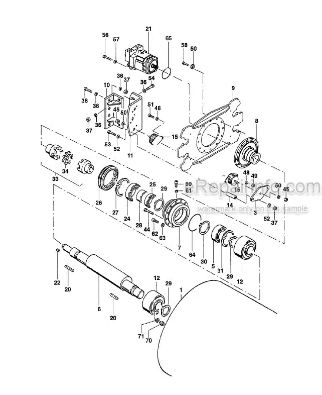 Photo 11 - Vibromax 1105 1106 1405 1805 Service Manual Single Drum Roller SM95005