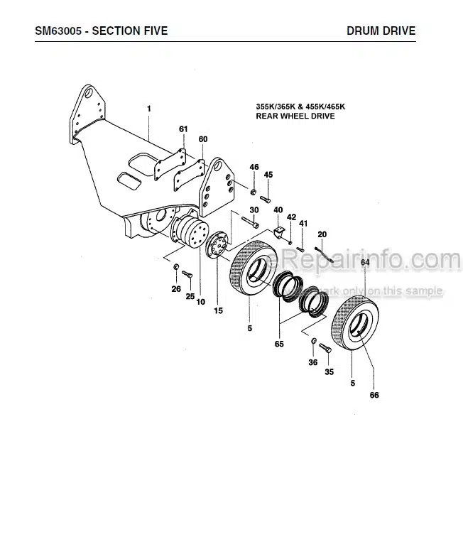 Photo 7 - Vibromax 355 365 355K 365K 455 465 455K 465K Service Manual Tandem And Combination Roller SM63005