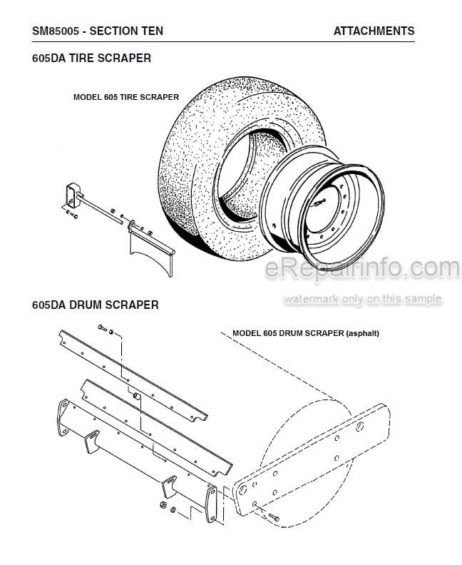 Photo 6 - Vibromax 405 605 606 Service Manual Single Drum Roller SM85005