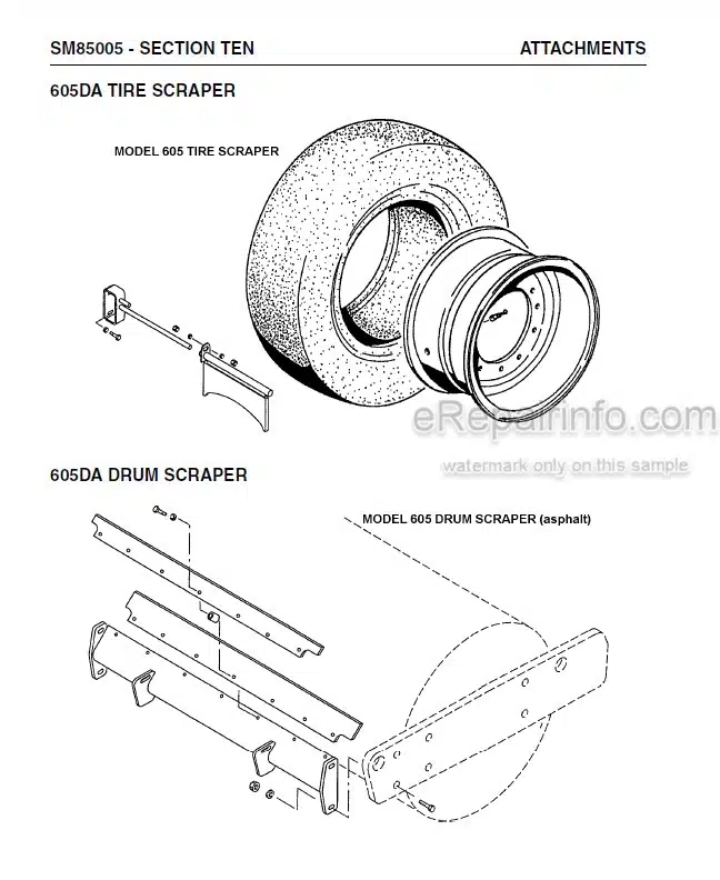 Photo 6 - Vibromax 405 605 606 Service Manual Single Drum Roller SM85005