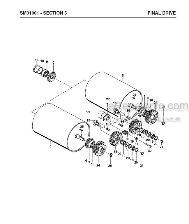 Photo 5 - Vibromax 70B Service Manual Walk Behind Roller SM31001