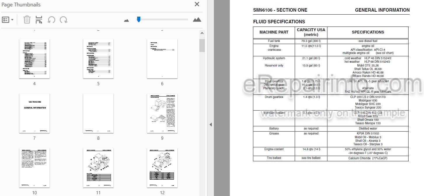 Photo 5 - Vibromax VM106 Service Manual Single Drum Roller SM96106
