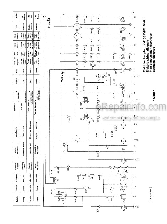 Photo 4 - Vibromax VM106 Service Manual Single Drum Roller SM96106