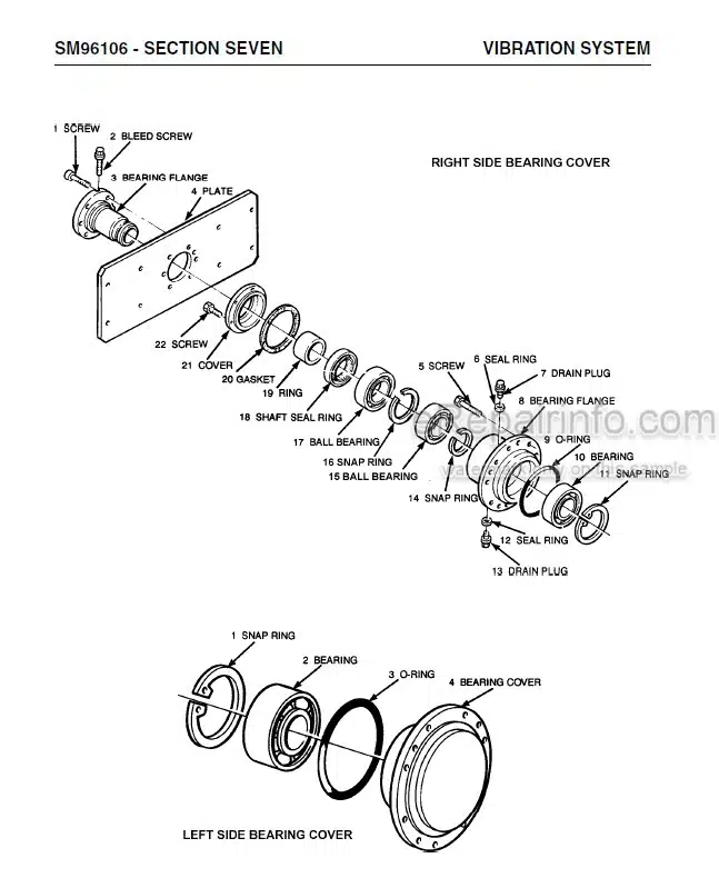 Photo 8 - Vibromax VM106 Service Manual Single Drum Roller SM96106
