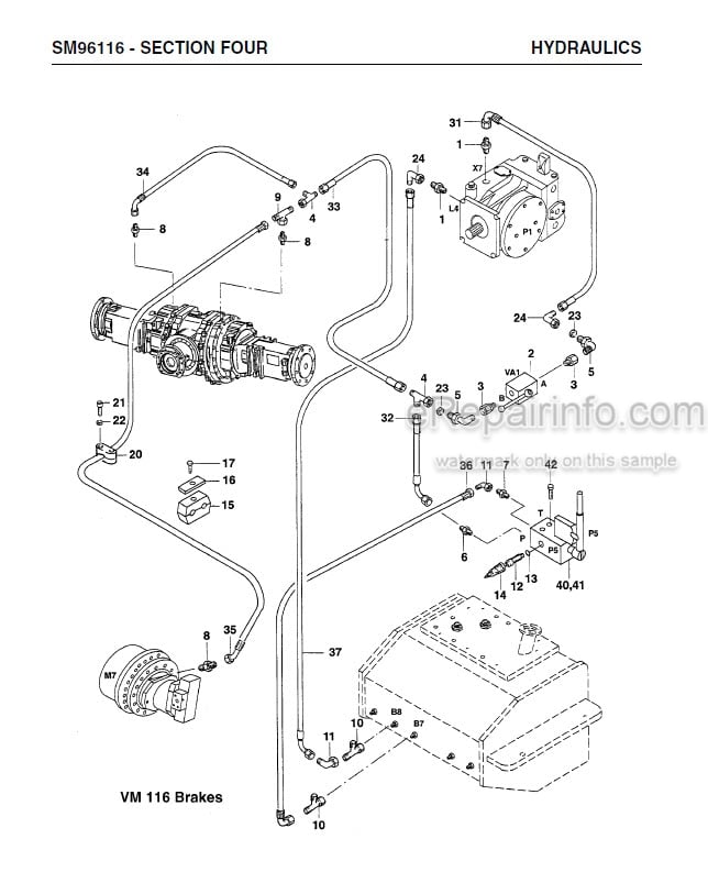 Photo 6 - Vibromax VM116 VM146 VM166 VM186 Service Manual Single Drum Roller SM96116
