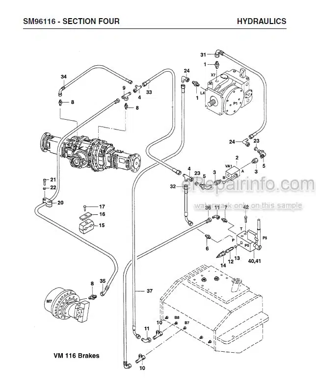 Photo 6 - Vibromax VM116 VM146 VM166 VM186 Service Manual Single Drum Roller SM96116