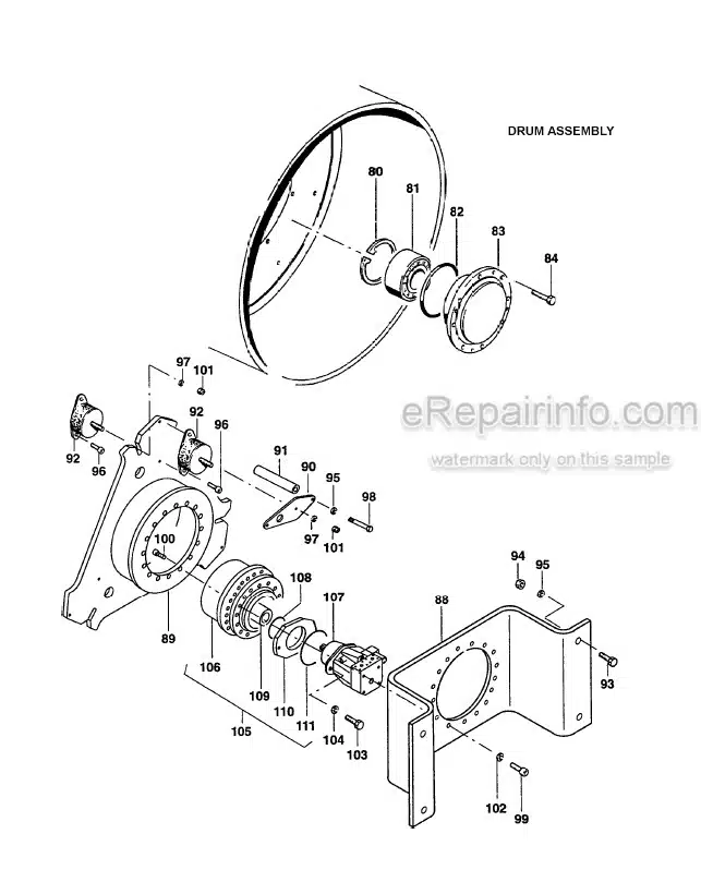 Photo 9 - Vibromax VM66 Service Manual Single Drum Roller SM86066