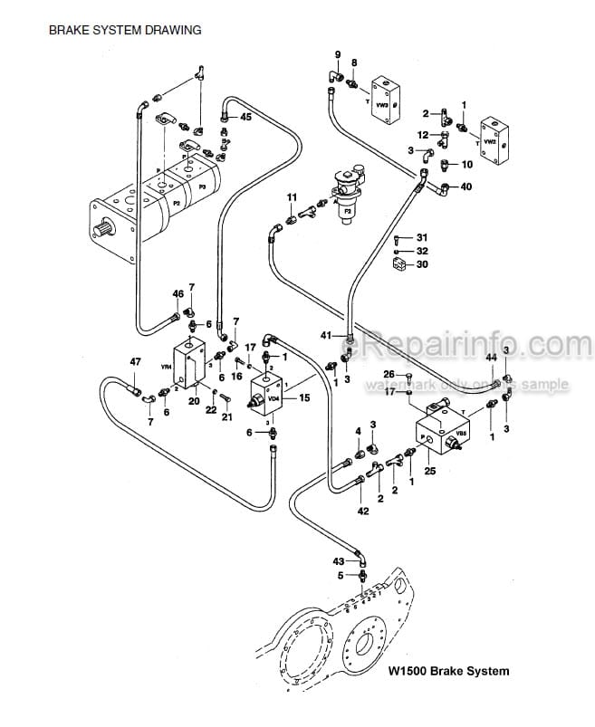 Photo 3 - Vibromax W1500 Service Manual Trench Roller SM35002