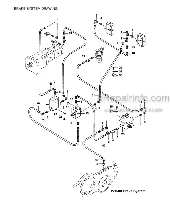 Photo 3 - Vibromax W1500 Service Manual Trench Roller SM35002