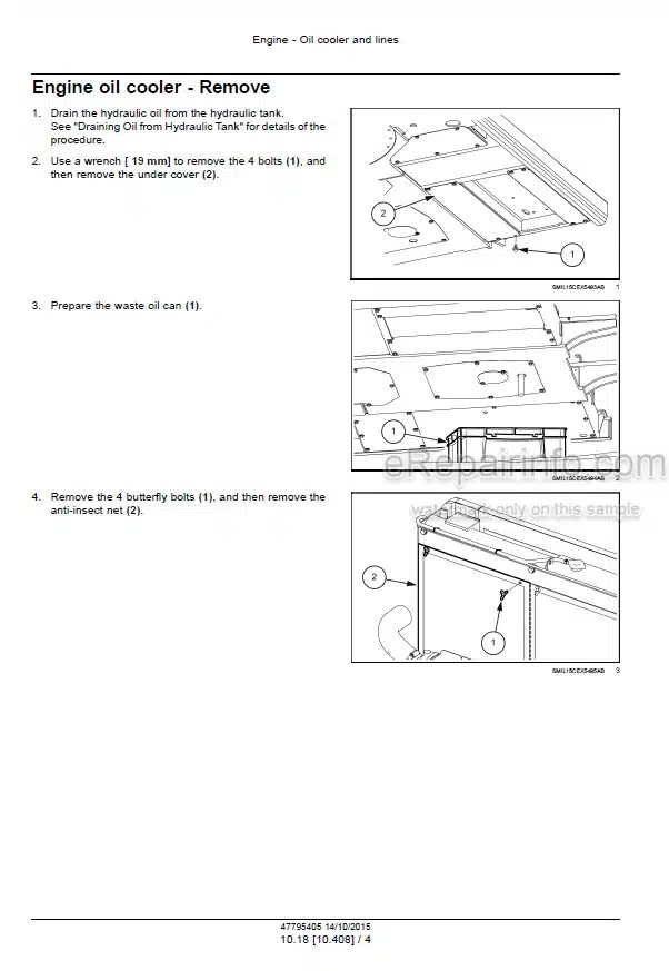 Photo 8 - Case CX55B Tier 3 Service Manual Compact Hydraulic Excavator S5PS0014E01