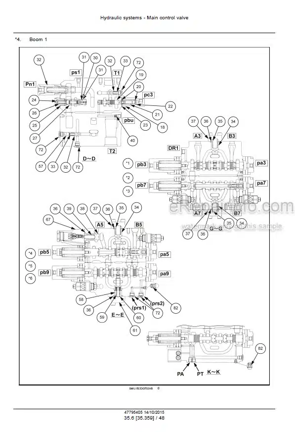 Photo 3 - Case CX300C Service Manual Crawler Excavator 47795405