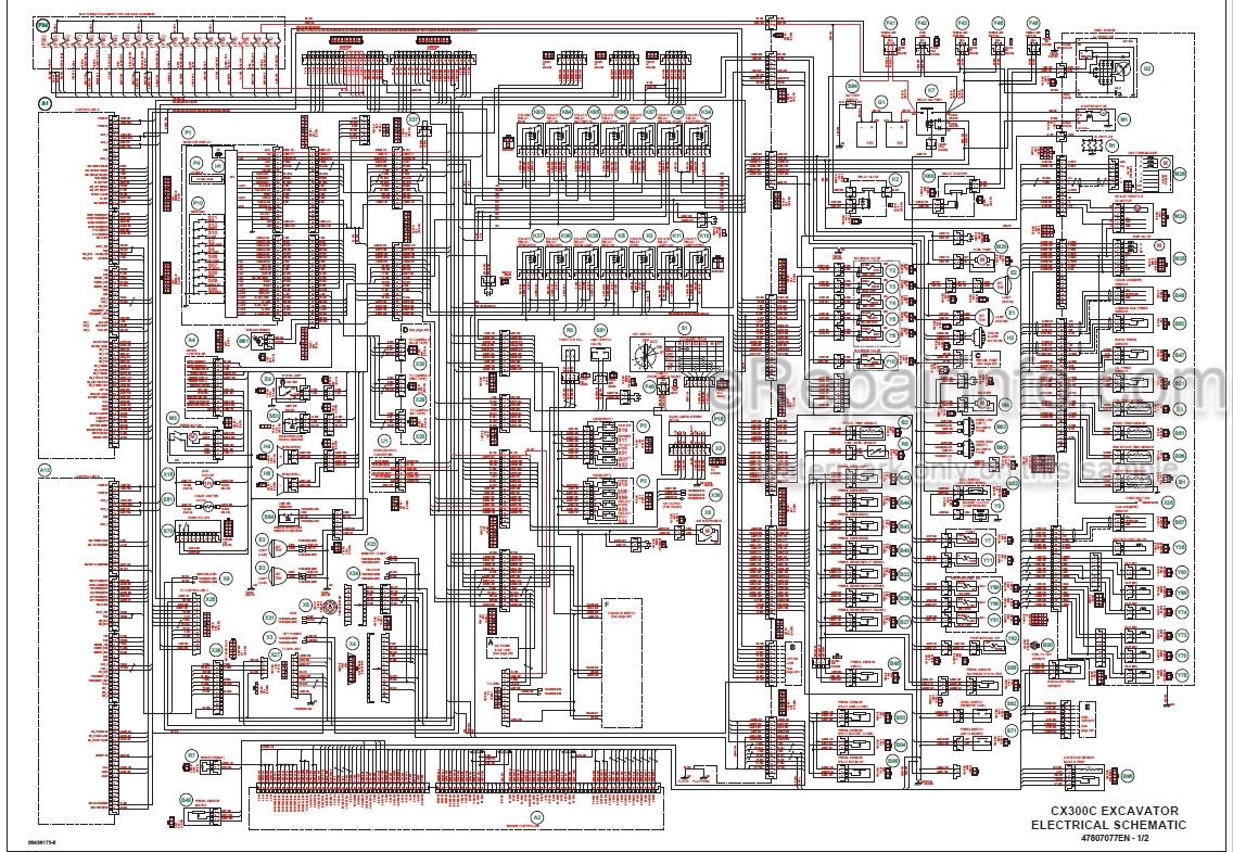 Photo 6 - Case CX300C Service Manual Crawler Excavator 47795405