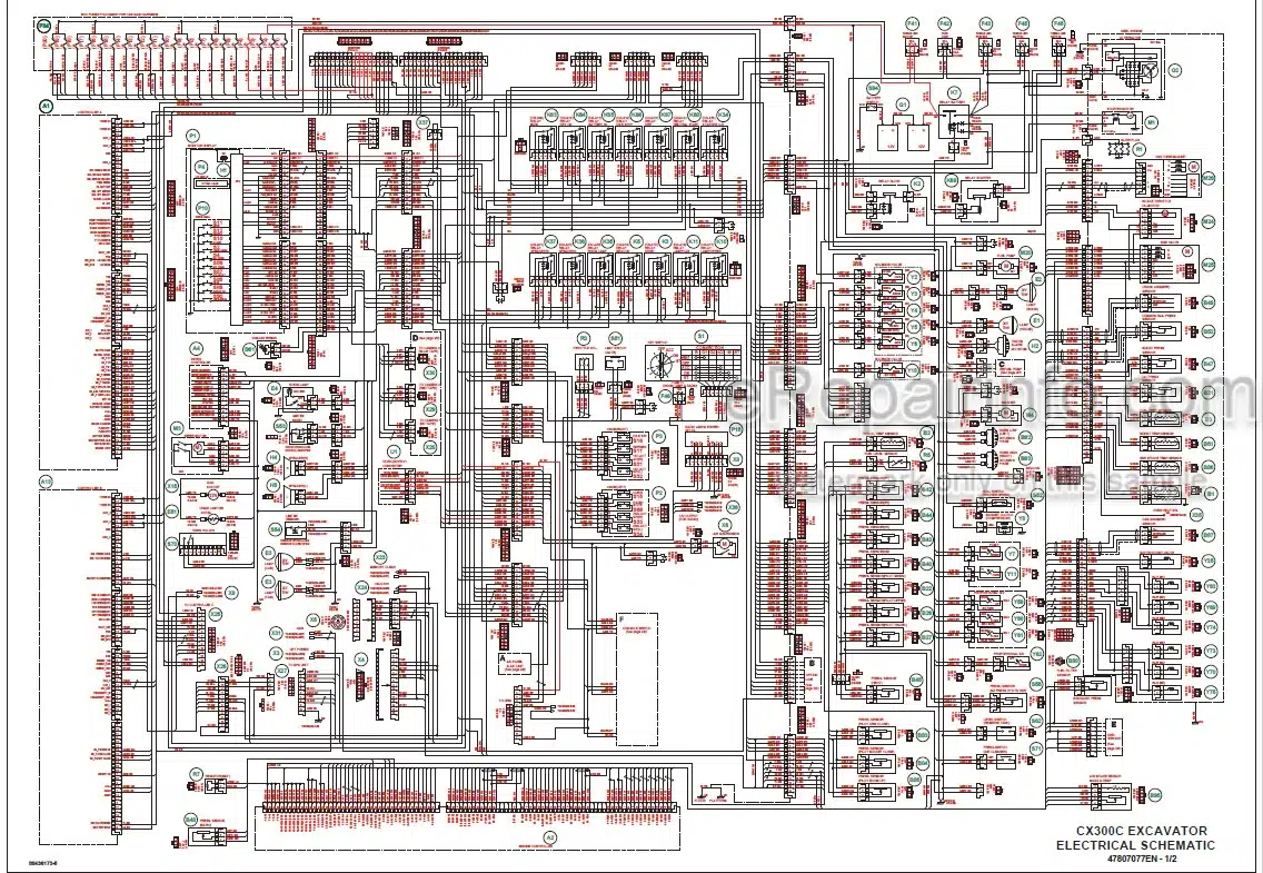 Photo 6 - Case CX300C Service Manual Crawler Excavator 47795405