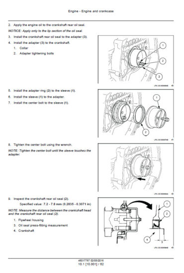 Photo 10 - Case CX300C Service Manual Crawler Excavator 48017787