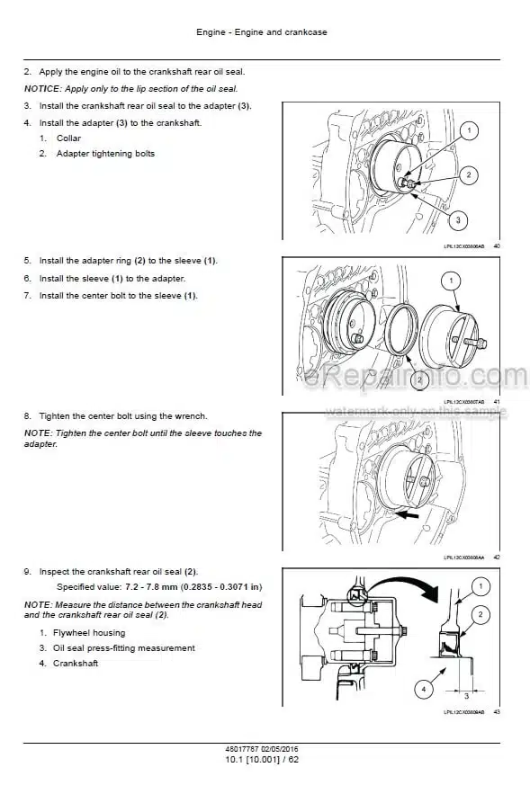Photo 1 - Case CX300C Service Manual Crawler Excavator 48017787