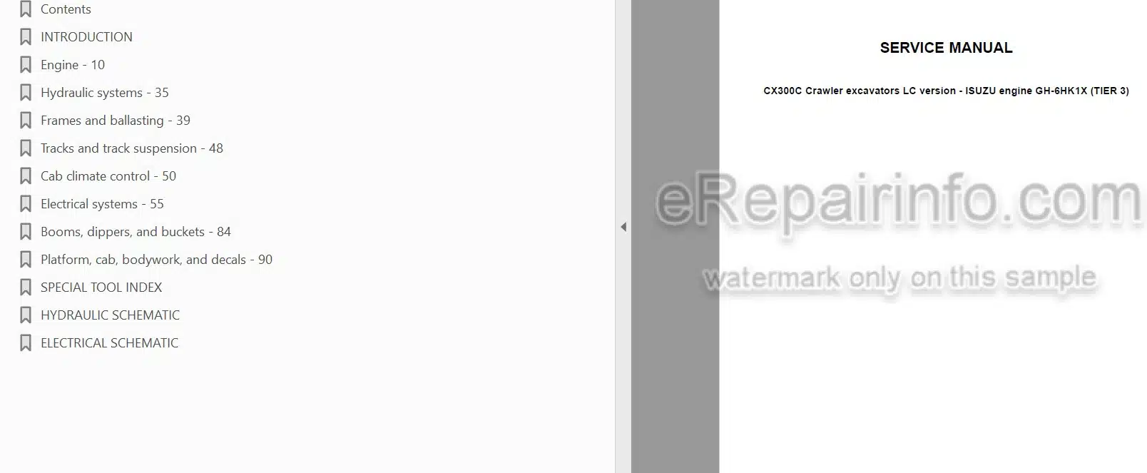 Photo 3 - Case CX300C Service Manual Crawler Excavator 48063130