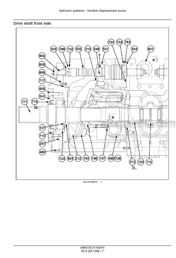 Photo 6 - Case CX300C Service Manual Crawler Excavator 48063130