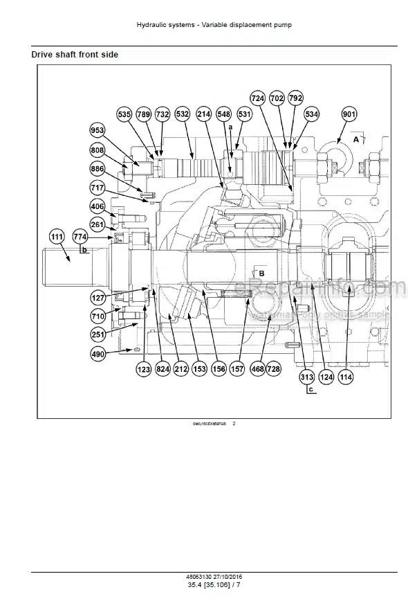 Photo 6 - Case CX300C Service Manual Crawler Excavator 48063130