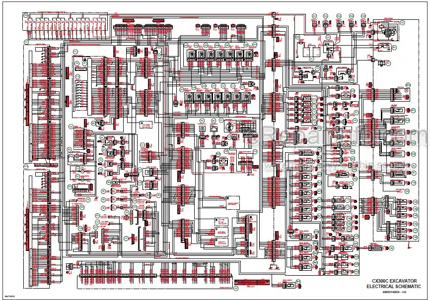 Photo 5 - Case CX300C Service Manual Crawler Excavator 48063130