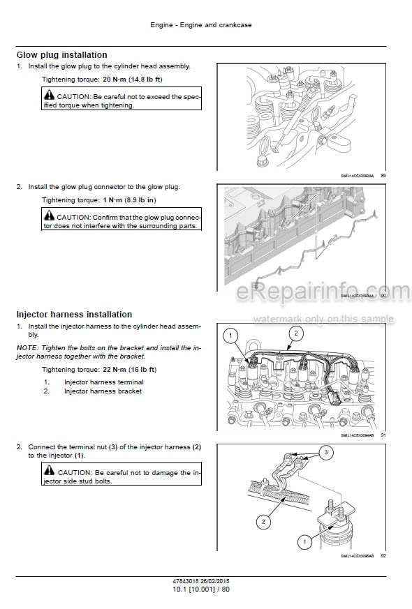 Photo 7 - Case CX300D LC Version Tier 4B Final Service Manual Crawler Excavator