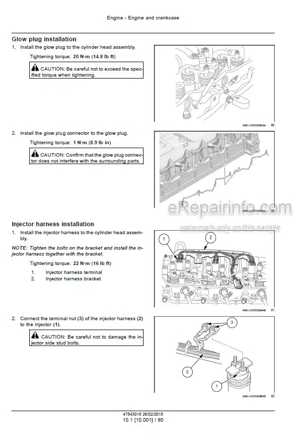 Photo 7 - Case CX300D Service Manual Crawler Excavator 47899899