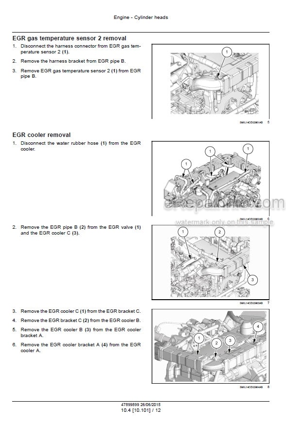 Photo 6 - Case CX300D Service Manual Crawler Excavator 47899899