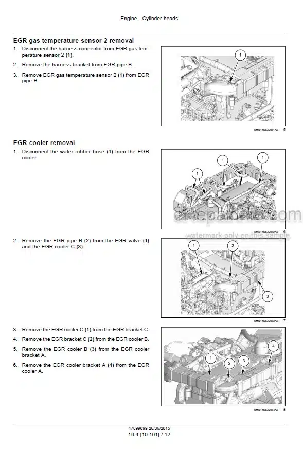 Photo 6 - Case CX300D Service Manual Crawler Excavator 47899899