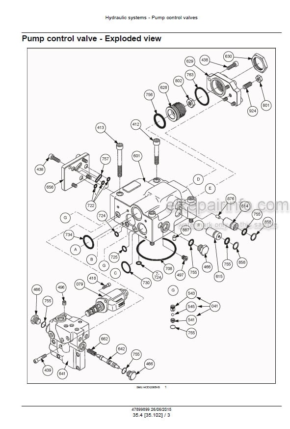 Photo 6 - Case CX300D Service Manual Crawler Excavator 47899899
